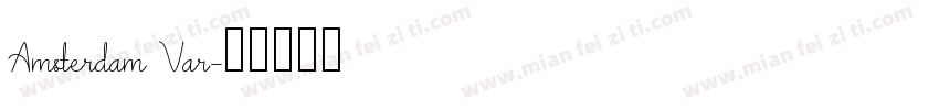 Amsterdam Var字体转换